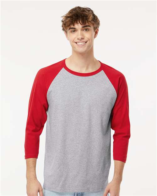 Raglan Three-Quarter Sleeve Baseball T-Shirt