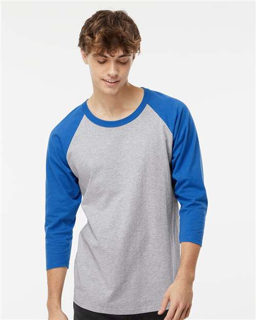 Raglan Three-Quarter Sleeve Baseball T-Shirt