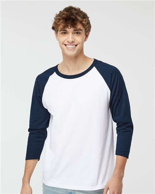 Raglan Three-Quarter Sleeve Baseball T-Shirt