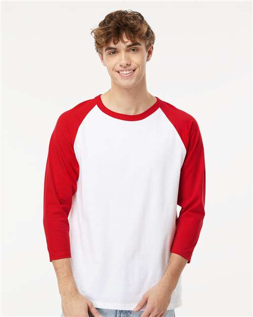 Raglan Three-Quarter Sleeve Baseball T-Shirt