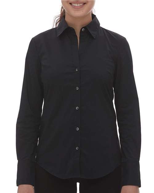 Women's Cotton Stretch Long Sleeve Shirt