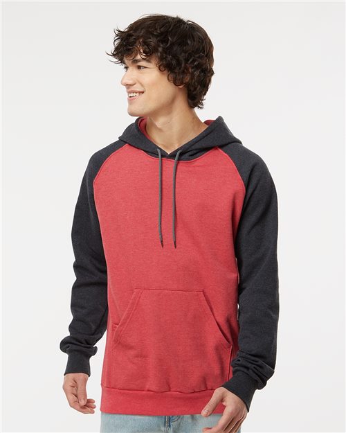 Fleece Raglan Hooded Sweatshirt