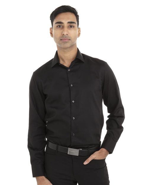 Non-Iron Pincord Slim-Fit Shirt