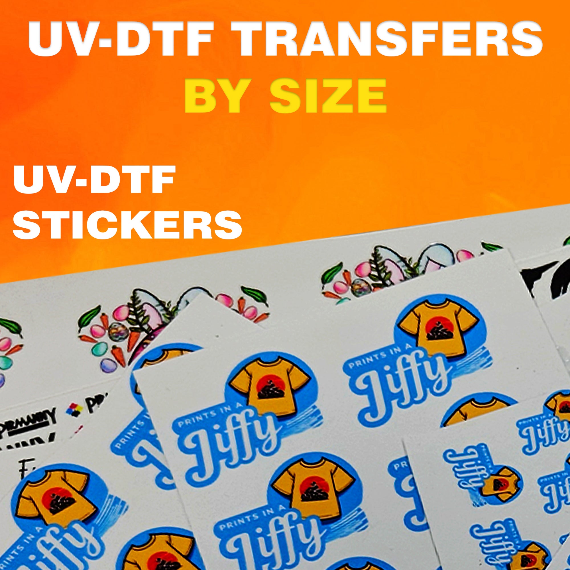 Custom UV-DTF Transfer By Size